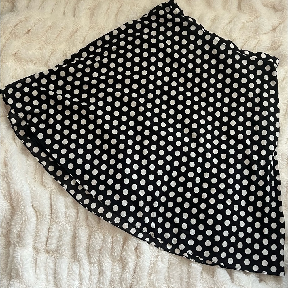 100% cotton polkadot skirt